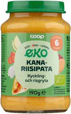 Coop kana-riisipüree 6k, 190g