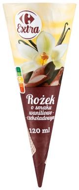 Carrefour Extra vanilli-šokolaadimaitseline jäätis 120 ml
