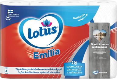Majapidamispaber Emilia 4 rulli