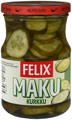 Felix, viilutatud kurk marinaadis, 560 g