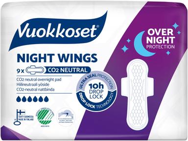 Vuokkoset Night hügieeniside 9 tk