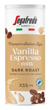 Segafredo Vanilla Espresso + milk piimakohvijook 235ml