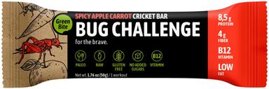 BUG CHALLENGE Vürtsikas õuna-porgandi kilgibatoon, 50g