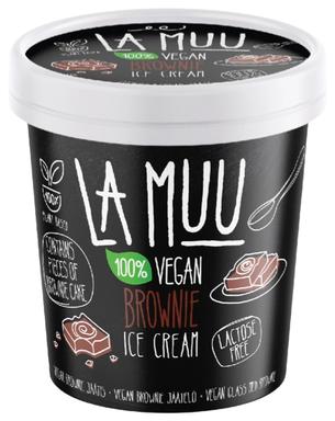 La Muu Browniejäätis röstitud metsapähkliga, 250g/500ml, taimne