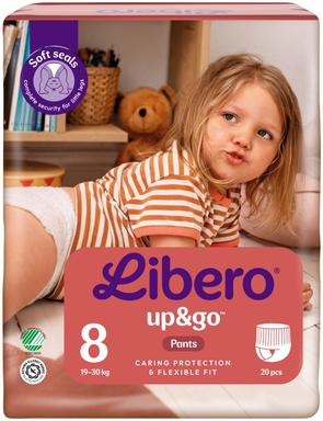 Libero Up&Go püksmähkmed S8 20tk 19-30kg