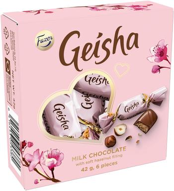 Fazer Geisha Mini šokolaadi kommikarp 42g