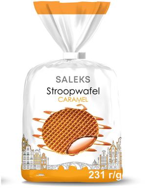 Saleks vahvel stroopwafel karamelli 231g
