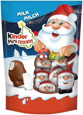 Kinder piimašokolaadiga kaetud šokolaadifiguurid piimatäidisega 122g