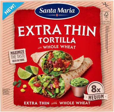 Santa Maria eriti õhukesed täisteranisujahust tortillad, 240 g