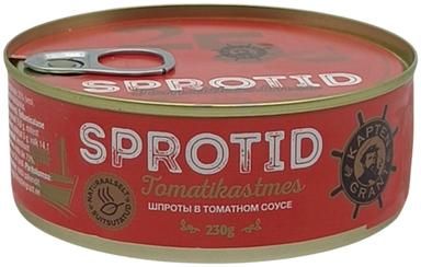 Kapten Grant Sprotid tomatikastmes 230g