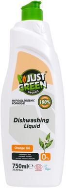 Just Green Organic nõudepesuvahend apelsiniõliga 750ml