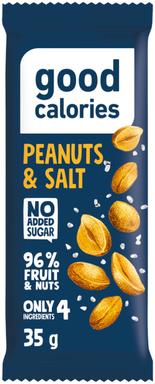 Energia datlibatoon GOOD CALORIES soolatud maapähklitega, 35g