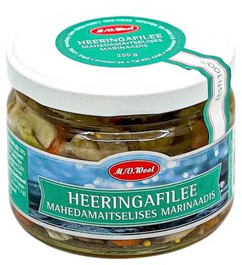 M.V.Wool Heeringafilee Mahedamaitselises Marinaadis 250g