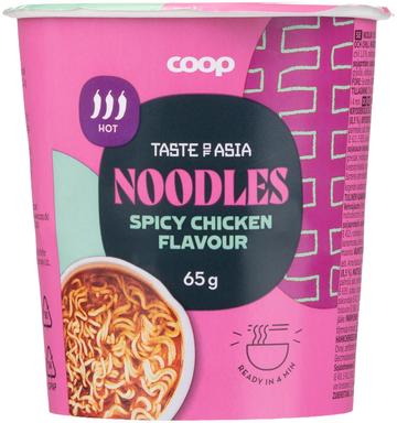 Coop maitsestatud kana kausinuudlid 65g