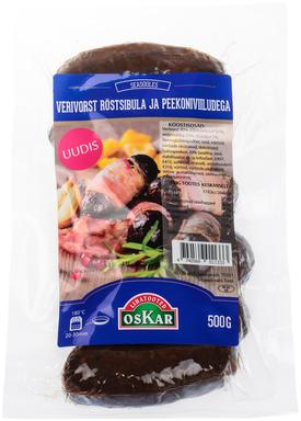 Verivorst röstsibula ja peekoniviiludega 500g