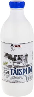 Nopri Täispiim Pastöriseeritud 3,8-4.4% 1l