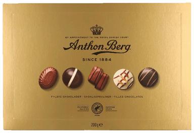 Anthon Berg Luxury Gold šokolaadiassortii kommikarp 200g
