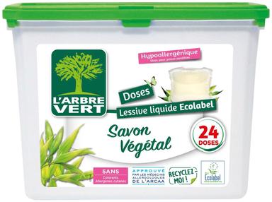 Pesugeel-kapslid Larbre Vert taimse seebiga 24tk