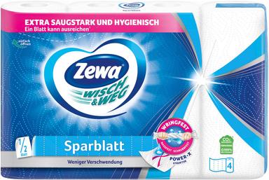 Zewa Wisch&Weg Sparblatt majap.paber 4tk 2kih