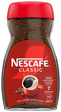 NESCAFE Classic lahustuv kohv 200g (klaaspurk)