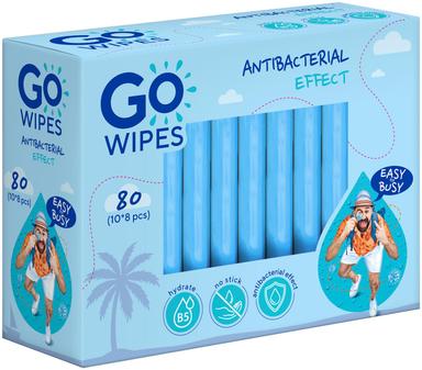 Niisked salvrätikud GoWipes antibakteriaalsed D-pantenooliga 10x8tk