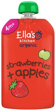 Ella´s Kitchen maasika-õunapüree 120 g, öko, alates 4-elukuust