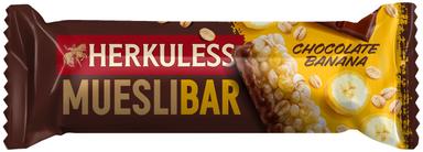 HERKULESS Müslibatoon šokolaadi ja banaaniga 25g
