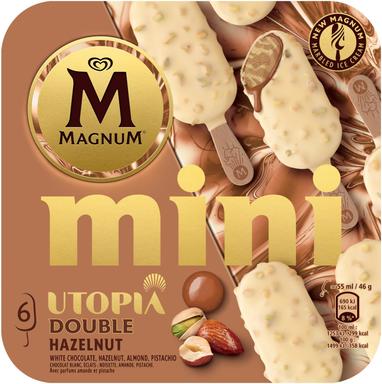 Magnum Mini Hazelnut jäätis, 6x55ml/276g