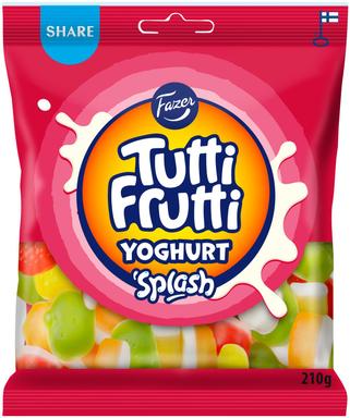 FAZER Tutti Frutti Kummikommid Yoghurt Splash 210g