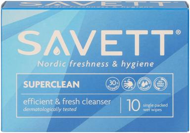 Niisked salvrätikud Superclean 10 tk