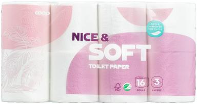 Wc-paber Coop Nice&Soft 3-kihiline 16tk