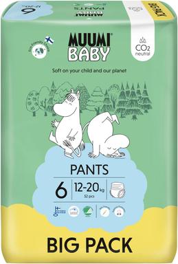Muumi Walkers 6 püksmähe, 12-26kg, 52tk
