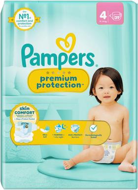 PAMPERS PREMIUM teipmähkmed 4 9-14KG39tk