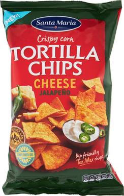 Tortilla krõpsud juustu ja jalapenoga 185g