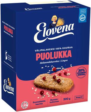 Elovena kaera- ja pohlamaitseline vahepalaküpsis 10 x 30 g