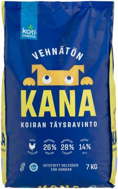 Kotimaista kuivtoit koertele kanaga 7kg