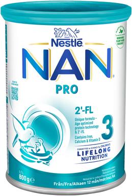 Nan Pro 3 jätkupiimasegu 800g, alates 12-elukuust