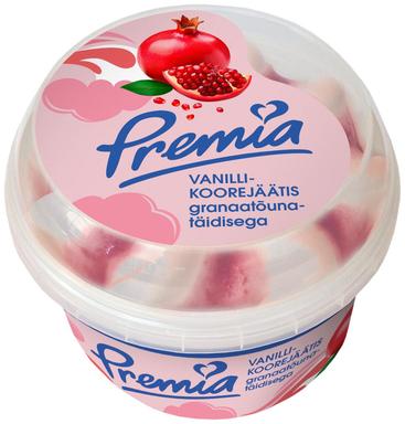 Premia Vanilli-Koorejäätis Granaatõunatäidisega 250 G/0,5l