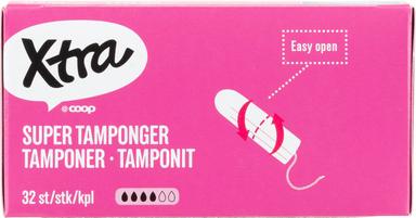 X-Tra tampoonid Super 32 tk