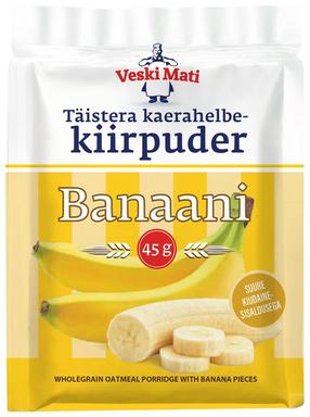 Veski Mati Täistera Kaerahelbe Kiirpuder Banaani 45g