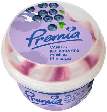 Premia Vanilli-Koorejäätis Mustikatäidisega 250 G/0,5l
