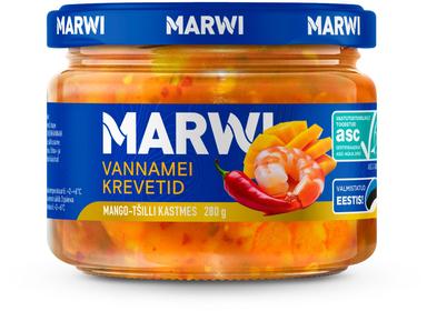 Vannamei krevetid Marwi mango-tšilli kastmes 280 g