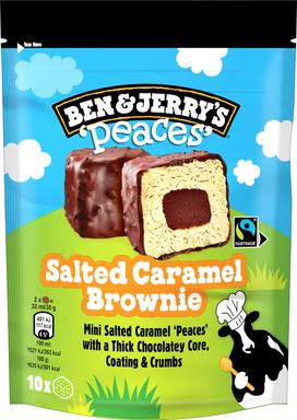 Ben&Jerry's soolakaramelli ja brownie tükkidega jäätiste multipakk 10tk, 160 ml/150 g