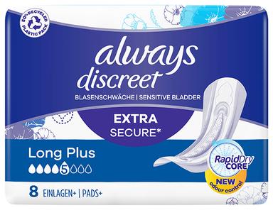 Always discreet hügieenisidemed 8tk