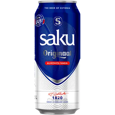 Saku Originaal alk.vaba õlu, 500ml