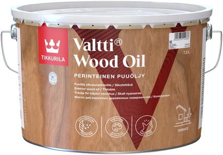 Tikkurila Valtti Wood Oil puuöljy 7,2 l EC - Prisma verkkokauppa