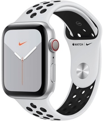 Apple Watch Nike Series 5 GPS 44mm Alu Case Silver/Black Band - Смарт часы  - Photopoint