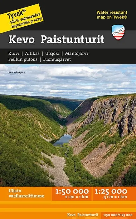 Kevo Paistunturit -retkeilykartta