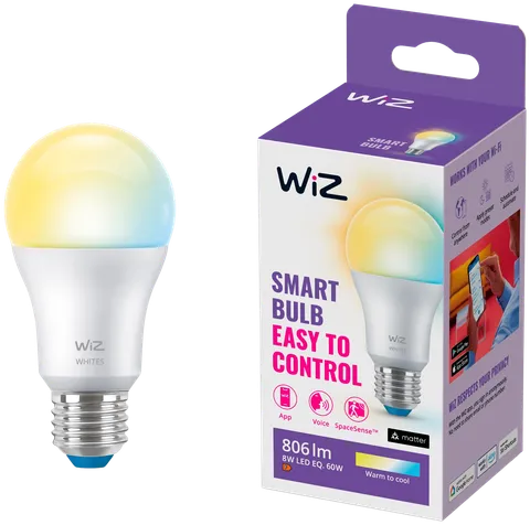 WiZ älylamppu E27 A60 8.5W TW Wi-Fi