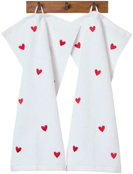 Åhléns Home käsipyyhe Valentines 30x50 cm 2 kpl